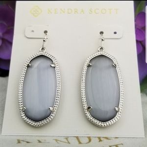 Kendra Scott, Slate Cat's Eye, Elle, Earrings